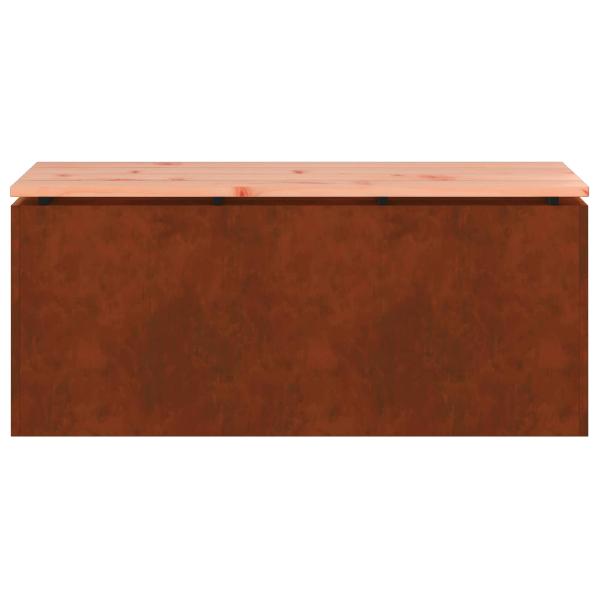 Gartenbank Wetterfeststahl 100 x 40 x 43 cm