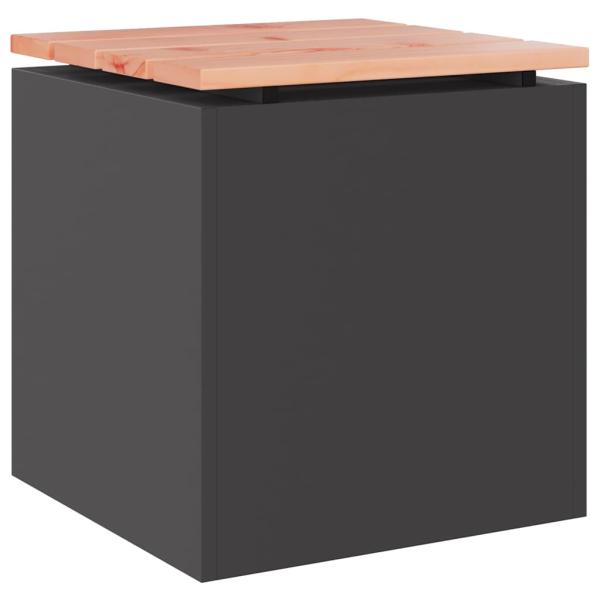 Gartenbank Schwarz 40 x 40 x 43 cm