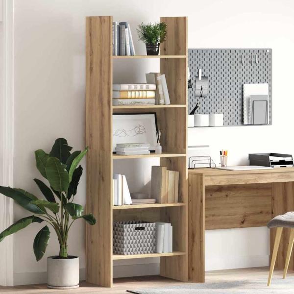 ARDEBO.de - Bücherregal 5 Ebenen 60 x 35 x 180 cm Holzwerkstoff