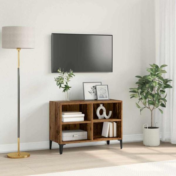 ARDEBO.de - TV-Schrankset Wandmontiert Braun Holzwerkstoff