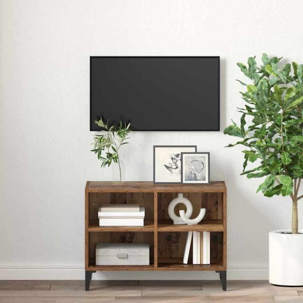 TV-Schrankset Wandmontiert Braun Holzwerkstoff