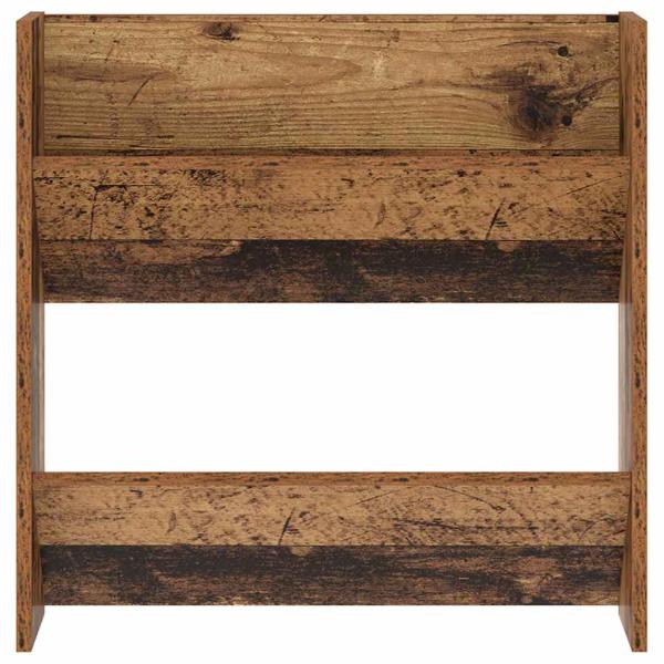 Schuhschrank 60 x 18 x 60 cm Holzwerkstoff Altholz