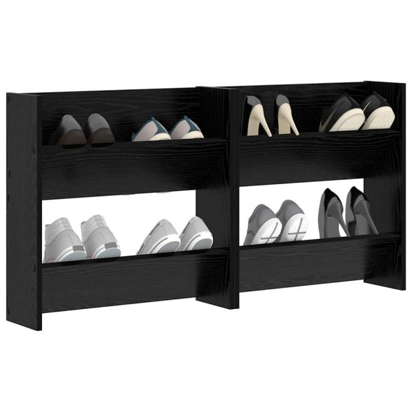 Schuhschrank 2 stk. 60 x 18 x 60 cm Holzwerkstoff
