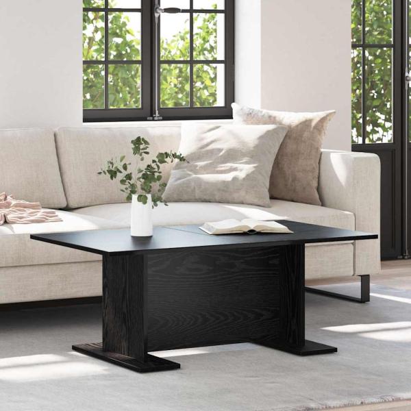ARDEBO.de - Couchtisch Schwarz Eichen-Optik 103.5 x 60 x 40 cm