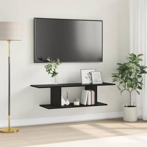 ARDEBO.de - TV-Schrankset 103 x 30 x 26,5 cm Schwarz Holzwerkstoff