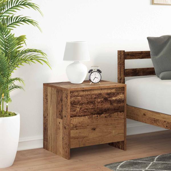 ARDEBO.de - Nachttisch Altholz 45 x 34 x 44,5 cm Holzwerkstoff