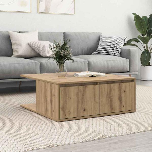 ARDEBO.de - Couchtisch Artisan-Eiche 80 x 80 x 31 cm Holzwerkstoff