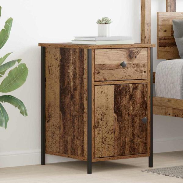 ARDEBO.de - Nachttisch 2 stk. Altholz 40 x 42 x 60 cm Holzwerkstoff