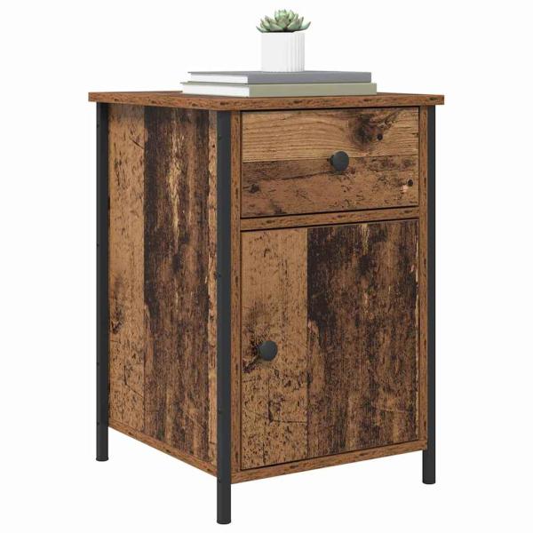 Nachttisch 2 stk. Altholz 40 x 42 x 60 cm Holzwerkstoff