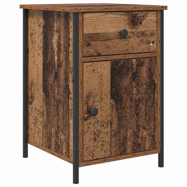 Nachttisch 2 stk. Altholz 40 x 42 x 60 cm Holzwerkstoff