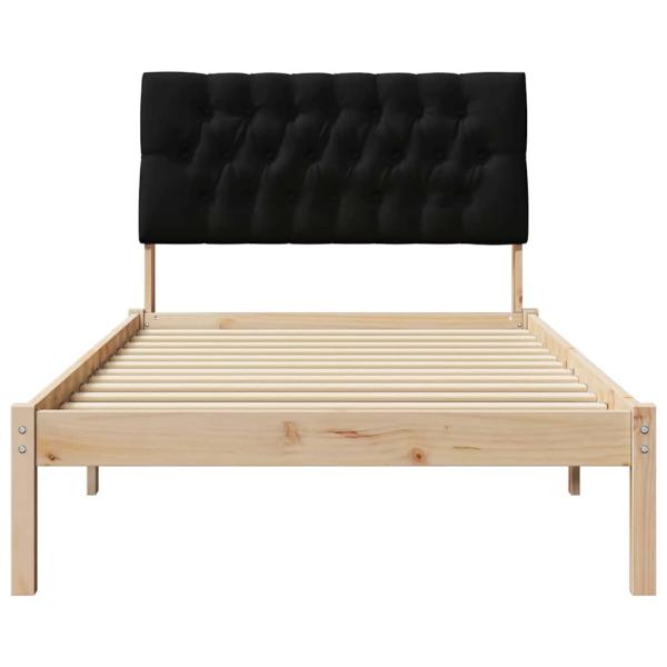 Bettgestell mit gepolstertem Kopfteil Braun 100 x 200 cm