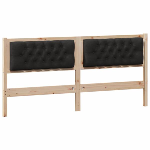 Kopfteil Sonstiges Braun und Schwarz 180 cm Massivholz Kiefer