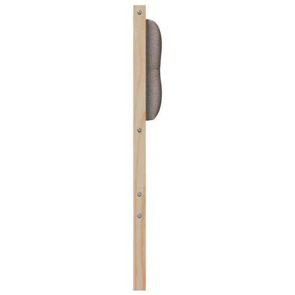 Kopfteil Braun und Taupe Massivholz Kiefer