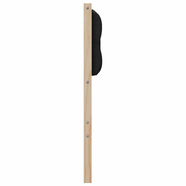 Kopfteil Sonstiges Braun und Schwarz 150 cm Massivholz Kiefer
