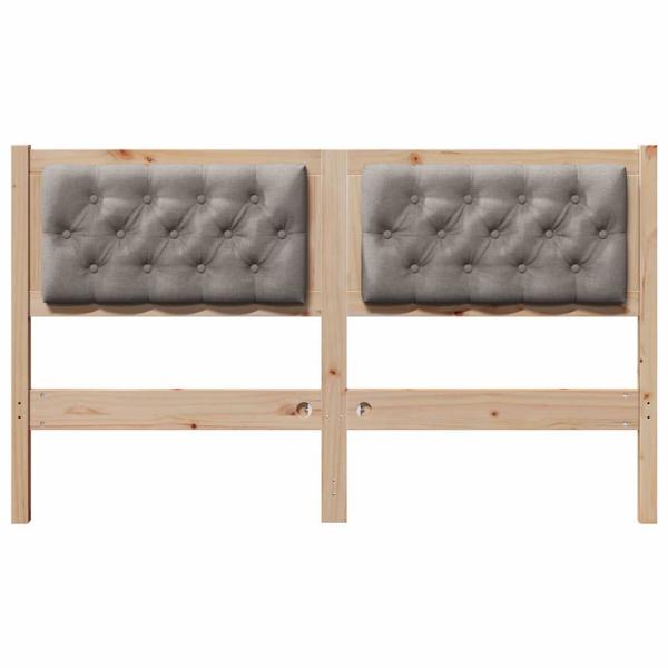 Kopfteil Sonstiges Braun und Taupe 150 cm Massivholz Kiefer