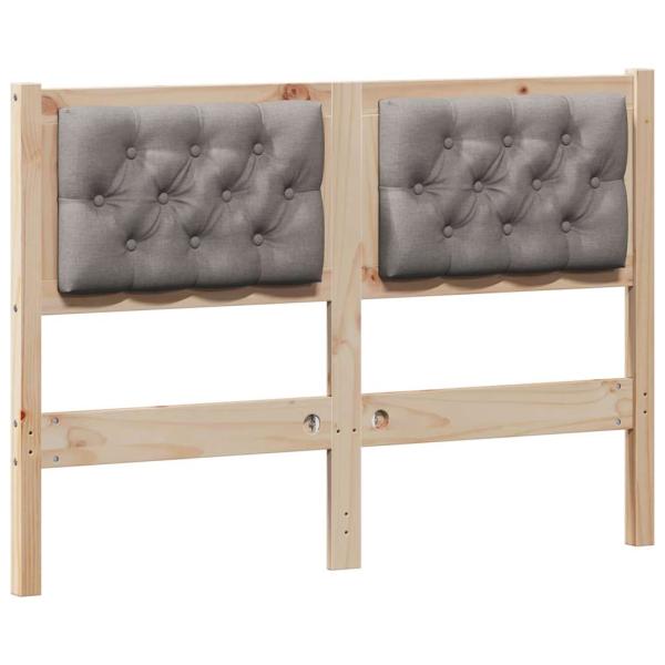 Kopfteil Sonstiges Braun und Taupe 135 cm Massivholz Kiefer