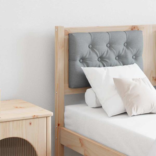 ARDEBO.de - Kopfteil Sonstiges Braun und hellgrau 120 cm Massivholz Kiefer