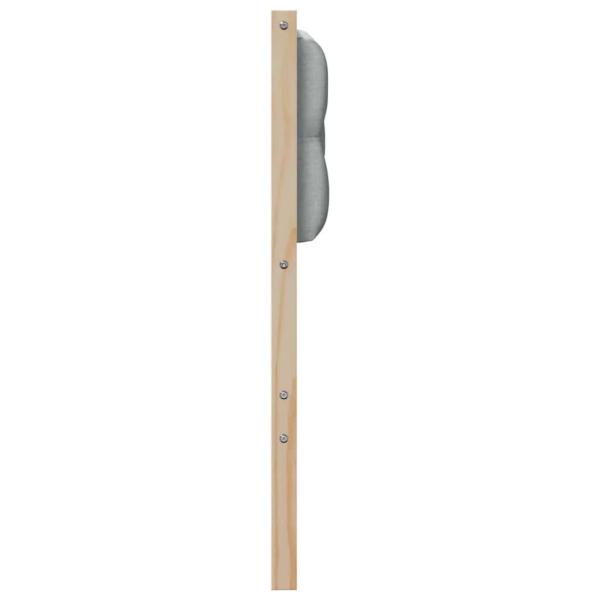Kopfteil Sonstiges Braun und hellgrau 120 cm Massivholz Kiefer