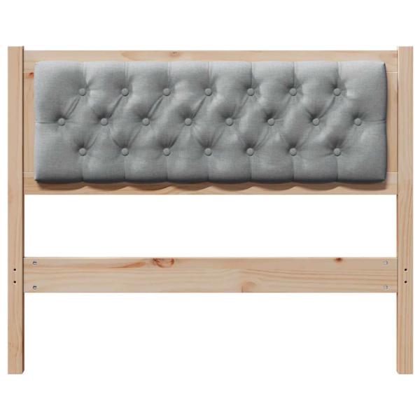 Kopfteil Sonstiges Braun und hellgrau 100 cm Massivholz Kiefer