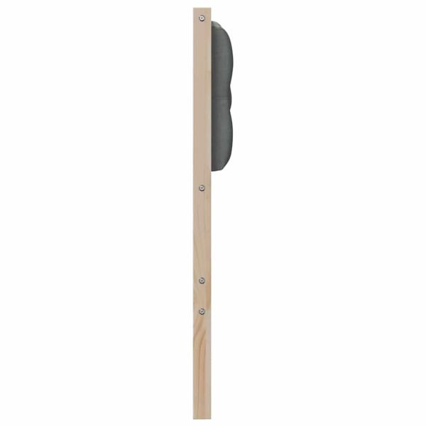 Kopfteil Braun und Dunkelgrau 100 cm Massivholz Kiefer