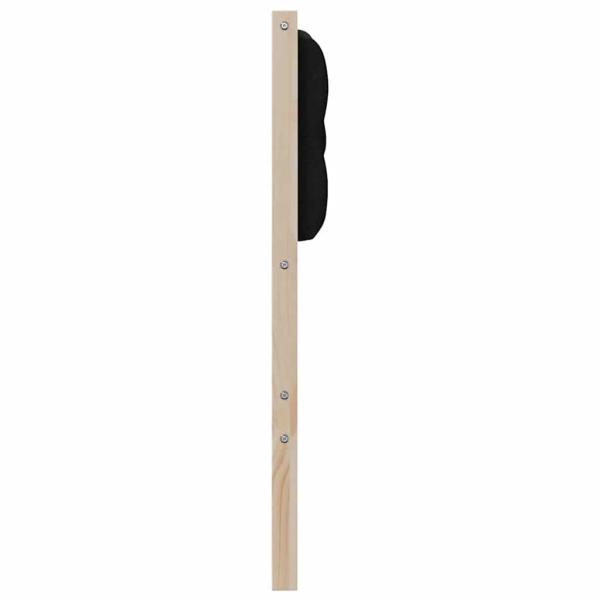 Kopfteil Sonstiges Braun und Schwarz 100 cm Massivholz Kiefer