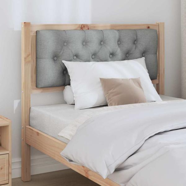 Kopfteil Sonstiges Braun und hellgrau 90 cm Massivholz Kiefer