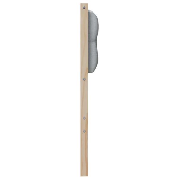 Kopfteil Sonstiges Braun und hellgrau 90 cm Massivholz Kiefer