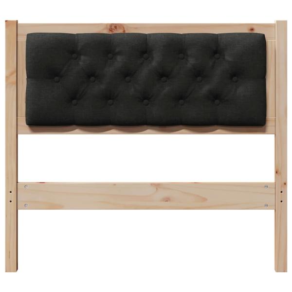 Kopfteil Sonstiges Braun und Schwarz 90 cm Massivholz Kiefer