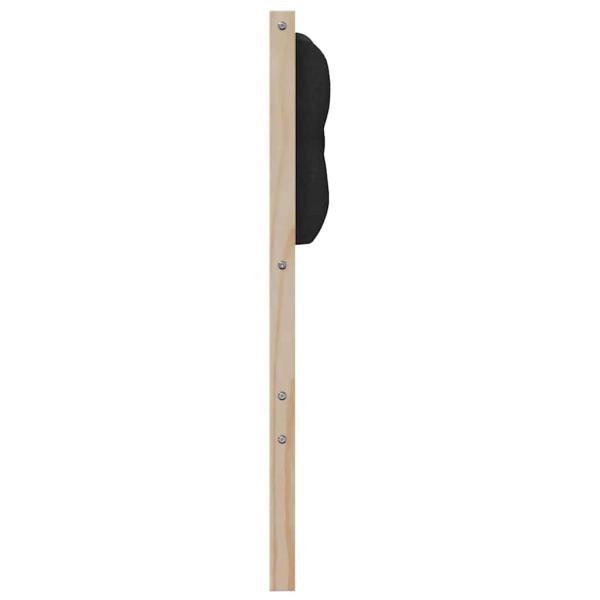 Kopfteil Sonstiges Braun und Schwarz 90 cm Massivholz Kiefer