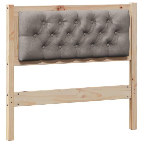 Kopfteil Sonstiges Braun und Taupe 90 cm Massivholz Kiefer