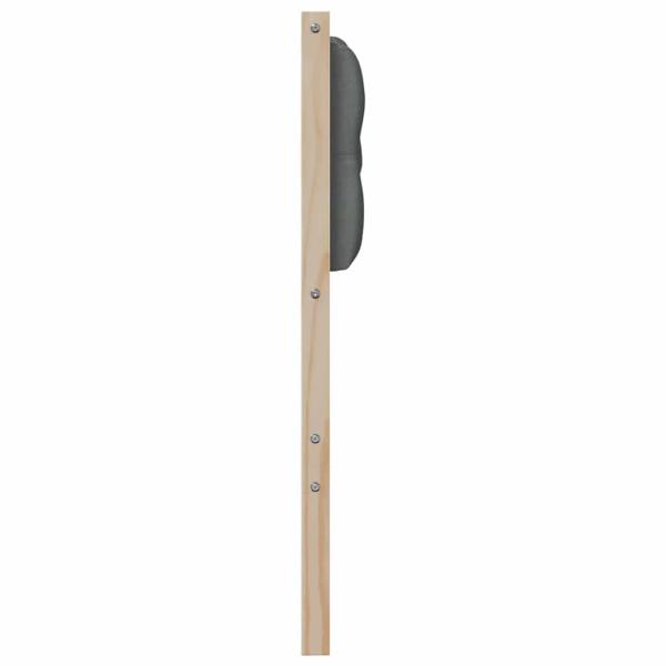 Kopfteil Sonstiges Braun und Dunkelgrau 80 cm Massivholz Kiefer