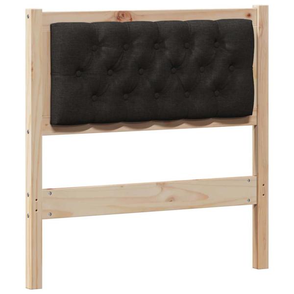 Kopfteil Sonstiges Braun und Schwarz 80 cm Massivholz Kiefer