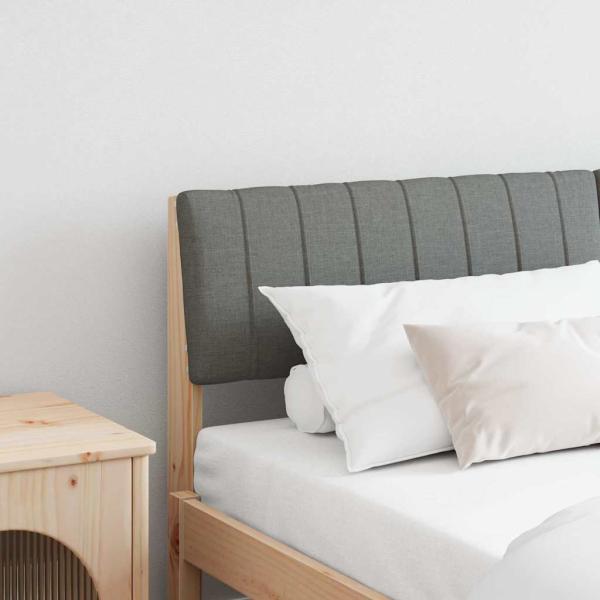 ARDEBO.de - Gepolstertes Kopfteil Dunkelgrau 150 cm Massives Kiefernholz