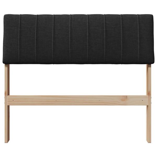 Gepolstertes Kopfteil Schwarz 90 cm Massives Kiefernholz
