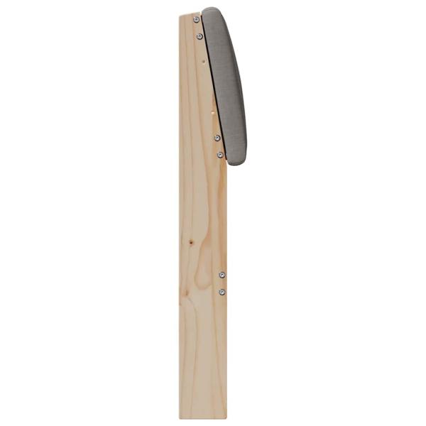 Gepolstertes Kopfteil Taupe 90 cm Massives Kiefernholz
