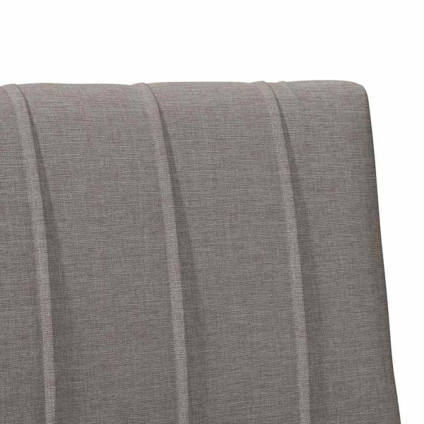 Gepolstertes Kopfteil Taupe 80 cm Massives Kiefernholz