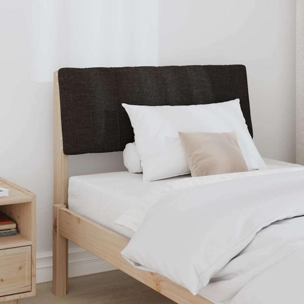 Gepolstertes Kopfteil Schwarz 75 cm Massives Kiefernholz