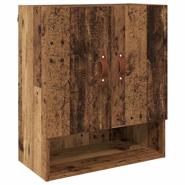 Wandschrank 60 x 31 x 70 cm Holzwerkstoff Altholz
