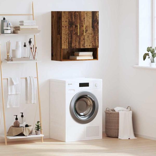 ARDEBO.de - Wandschrank 60 x 31 x 70 cm Holzwerkstoff Altholz