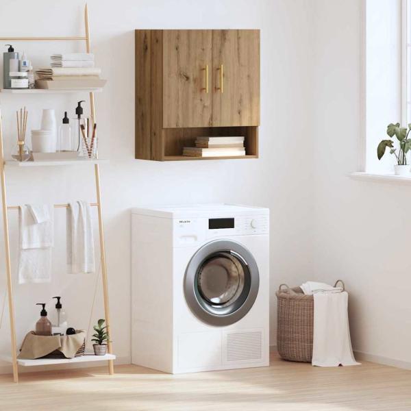 ARDEBO.de - Wandschrank 60 x 31 x 70 cm Holzwerkstoff Artisan-Eiche