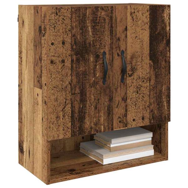 Wandschrank 60 x 31 x 70 cm Holzwerkstoff Altholz