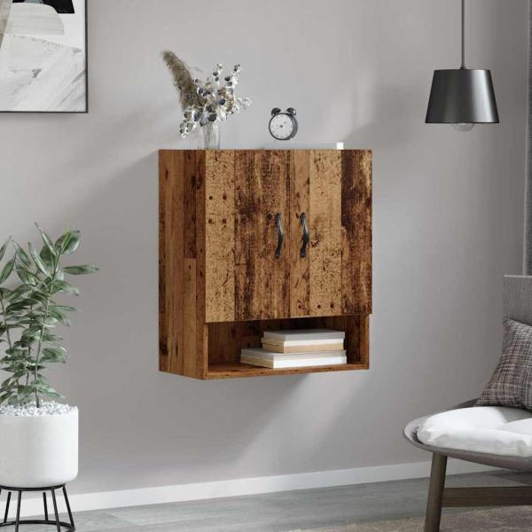 Wandschrank 60 x 31 x 70 cm Holzwerkstoff Altholz
