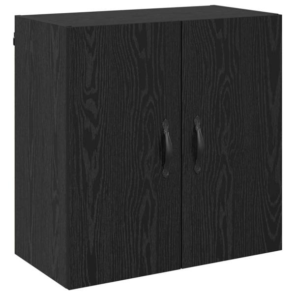 Wandschrank 60 x 31 x 60 cm Holzwerkstoff Schwarz Eichen-Optik