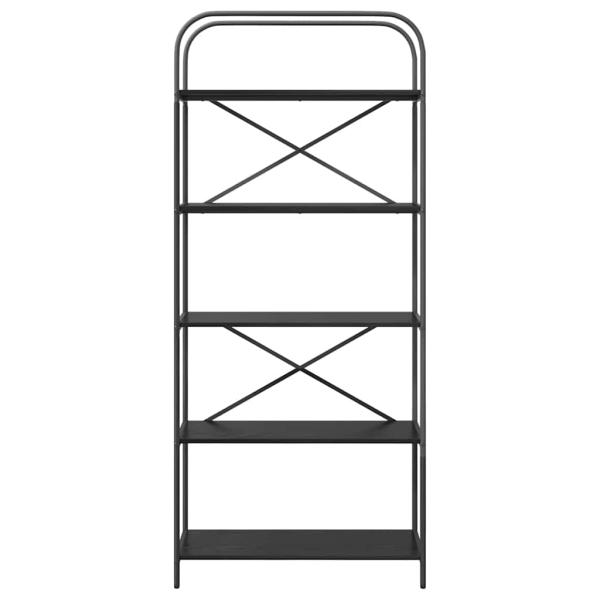 Bücherregal 5 Ebenen 80 x 30 x 183 cm Holzwerkstoff