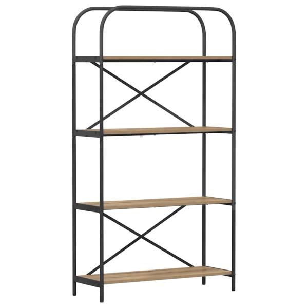 B?cherregal 4 Ebenen 80 x 30 x 146 cm Holzwerkstoff