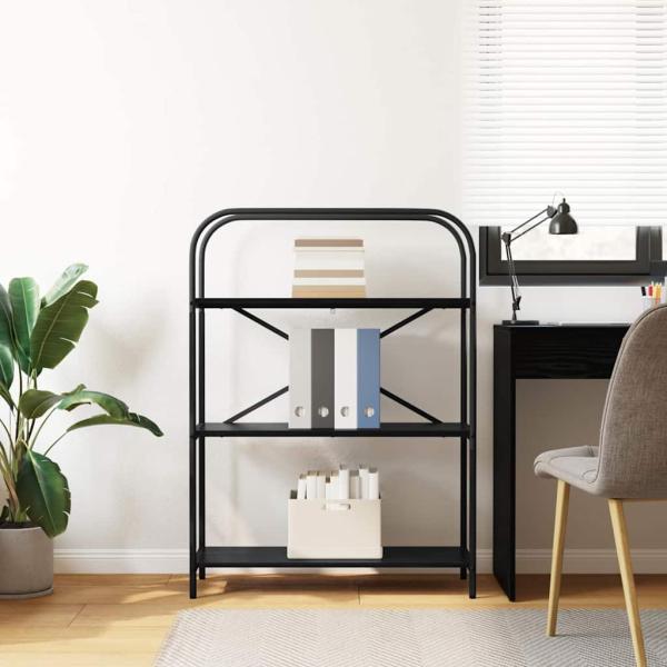 Bücherregal 3 Ebenen 80 x 30 x 109 cm Holzwerkstoff
