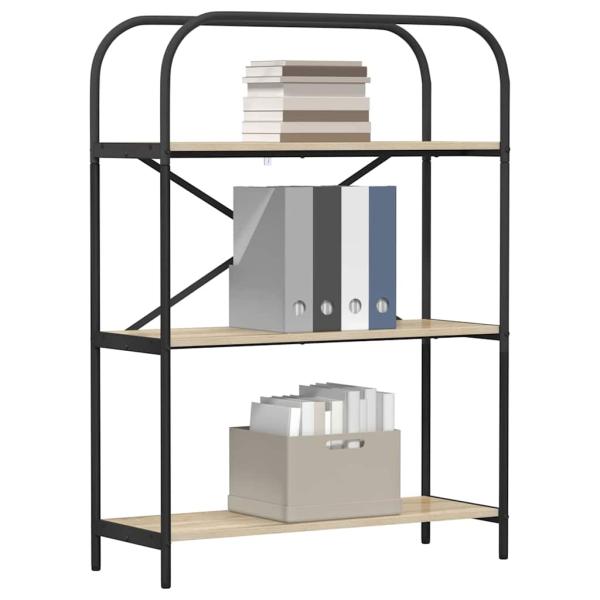Bücherregal 3 Ebenen 80 x 30 x 109 cm Holzwerkstoff