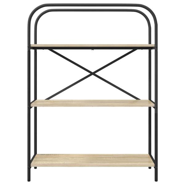 Bücherregal 3 Ebenen 80 x 30 x 109 cm Holzwerkstoff