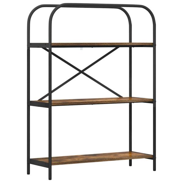 Bücherregal 3 Ebenen 80 x 30 x 109 cm Holzwerkstoff