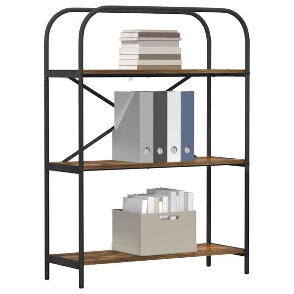 Bücherregal 3 Ebenen 80 x 30 x 109 cm Holzwerkstoff